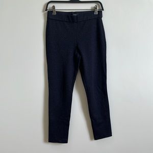 -Theory Navy Blue and Dark Green Pattern Printed Leggings Size 0